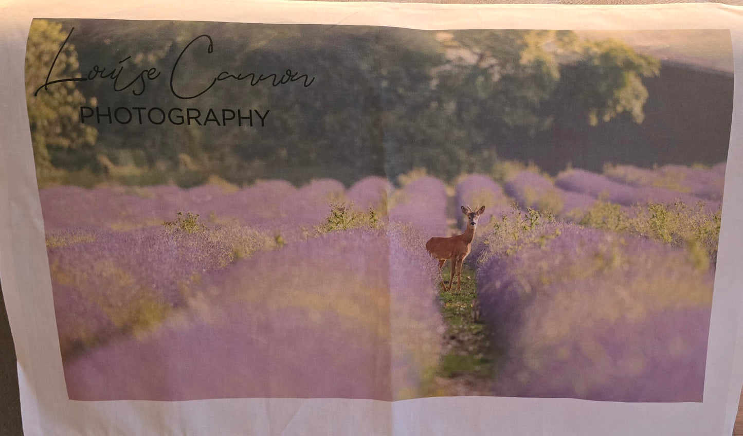 Luxury digital printed cotton tea towel, choose from 13 different animals / designs, my own unique photogrpahy