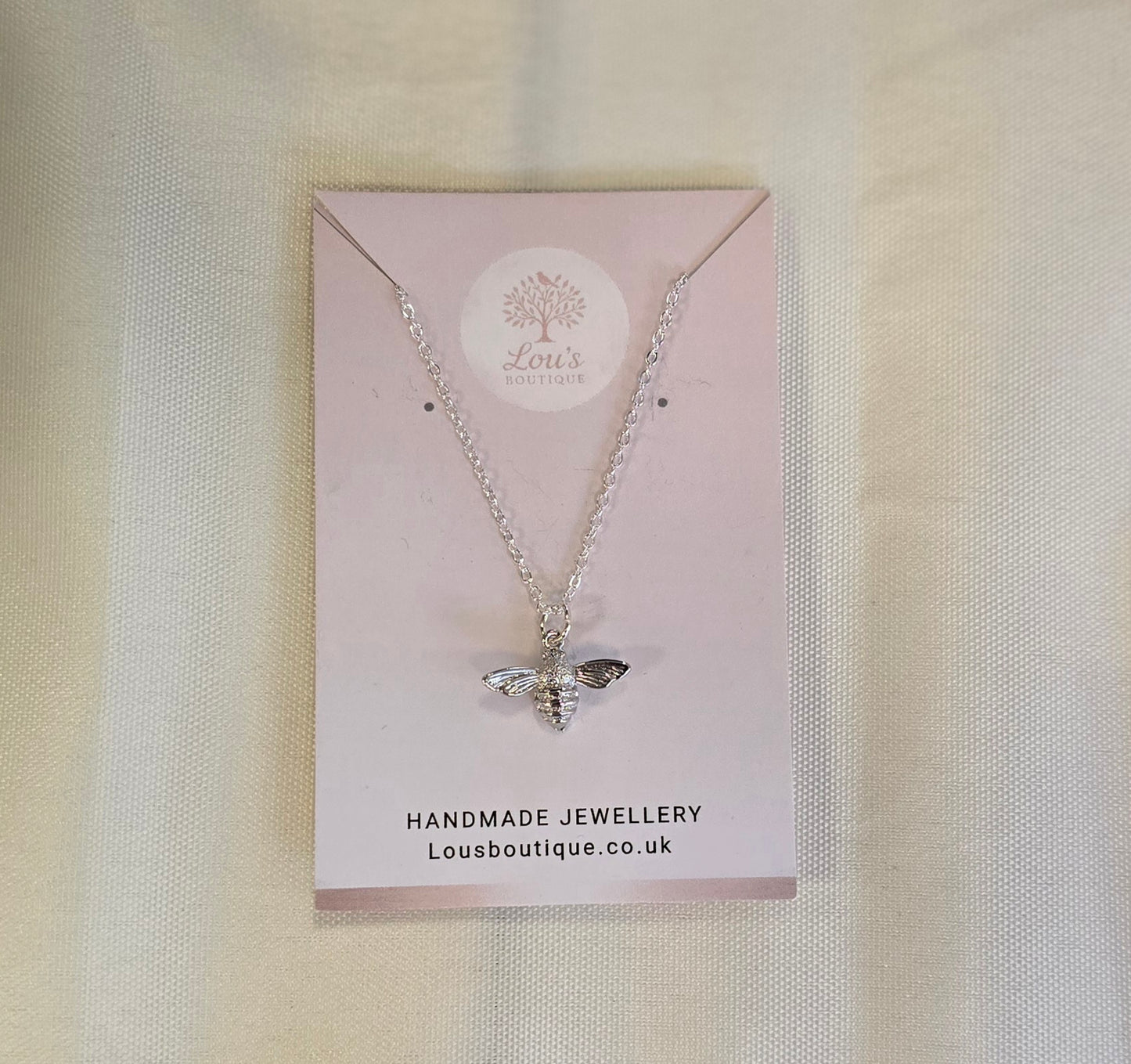 Handmade bee earrings and/or necklace, nature animal earrings, silver plated