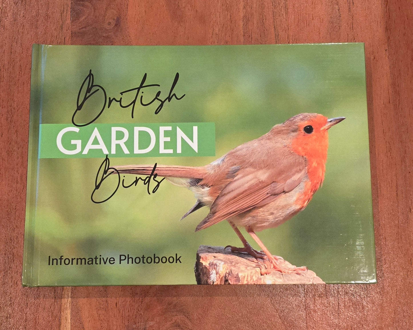 British Garden Birds informative photobook. high quality A5 wildlife photography book.